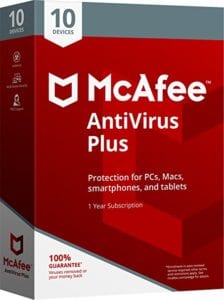 mcafee antivirus plus