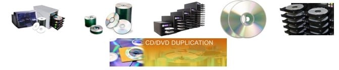 REPLICATION The CD or DVD replication method is typically used for high volumes of 500 discs or more. It involves creating a glass master. That master is then used to press CDs and DVDs. These discs are essentially molded from scratch and created with the information already on it. DUPLICATION This method is the one with which most people are familiar. CD or DVD duplication involves taking a blank, recordable disc (CDR or DVDR) and burning the information onto it with a laser. Most of us have done this using a CD or DVD burner on our home computers. This method is typically used for smaller runs of 100 to 300 units.