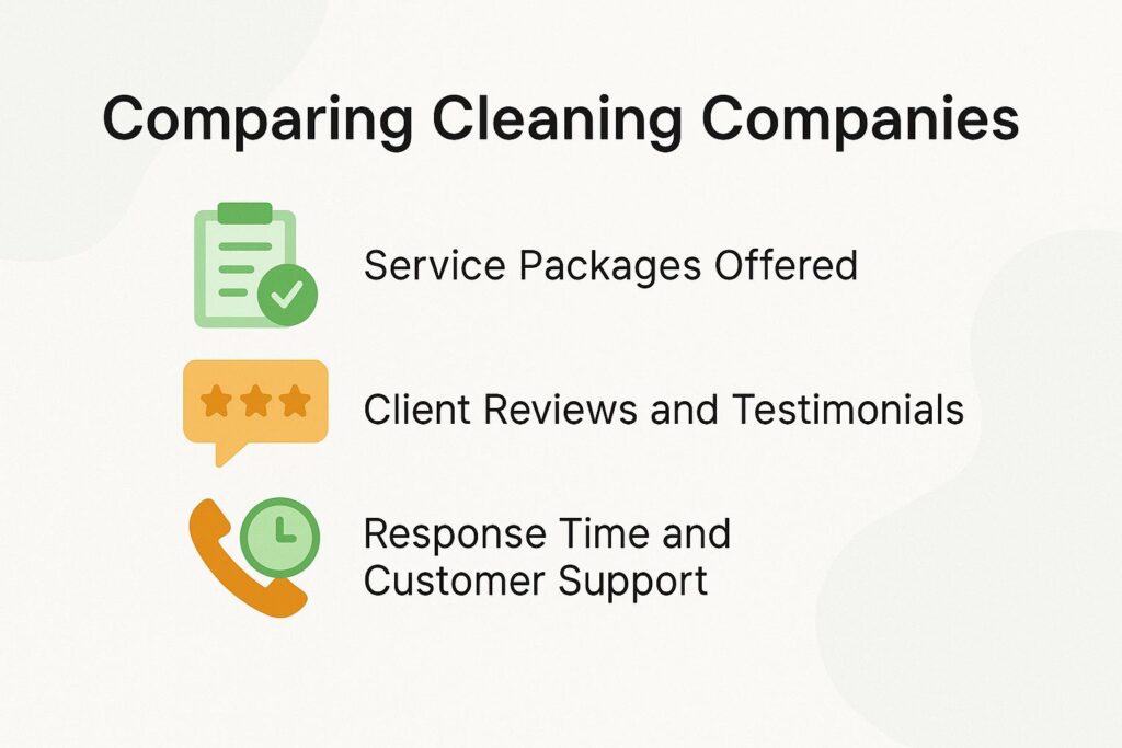Comparing Cleaning Companies