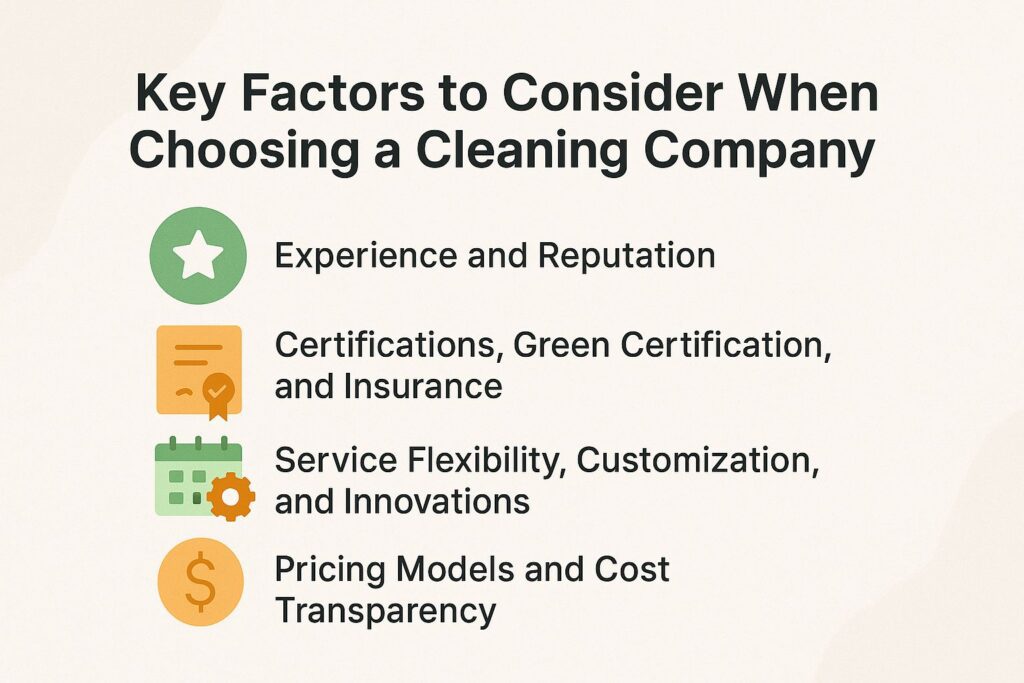 Key Factors to Consider When Choosing a Cleaning Company
