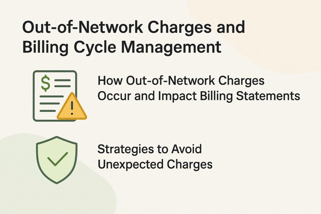 Out-of-Network Charges and Billing Cycle Management