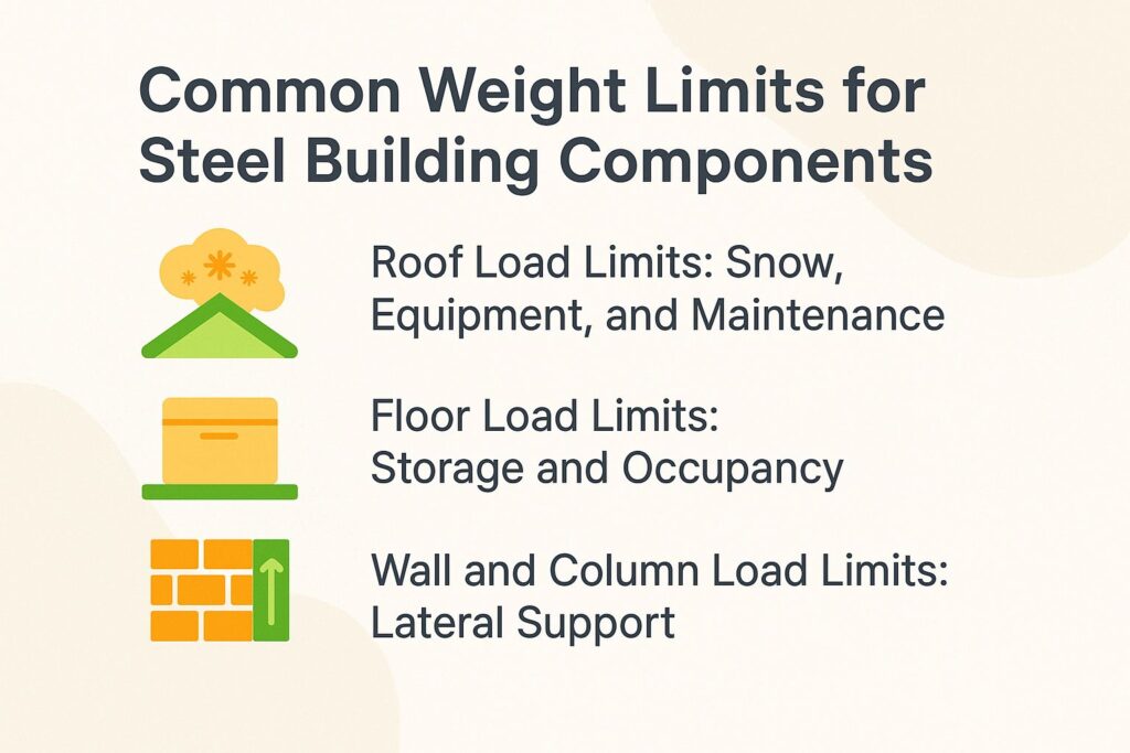 Common Weight Limits for Steel Building Components